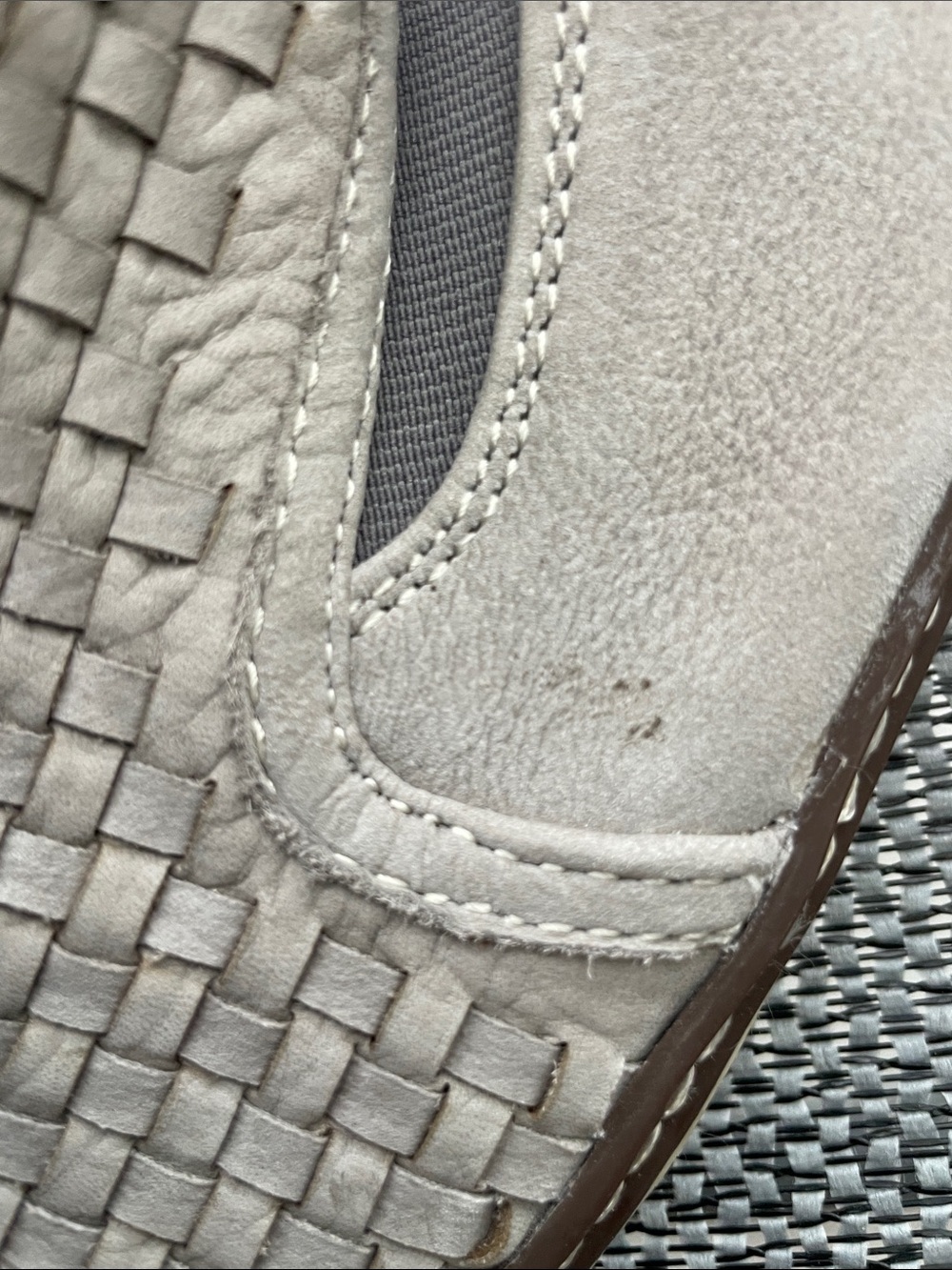 Johnston & Murphy Woven Slip-On Loafers in Light Tan and Brown - Picture 12 of 13